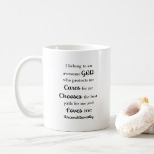 Citation Inspiration de Dieu génial Mug de café