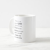Citation Inspiration de Dieu génial Mug de café (Devant gauche)