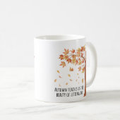 Citation Inspiration Mug de café - Design d'aquare (Devant droit)