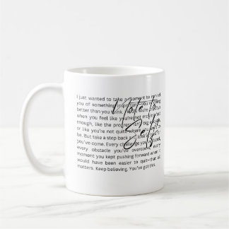 Citation Inspiration Mug en céramique, Robe Motiva