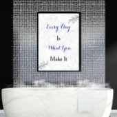 Citation Inspiration Personnalisée Poster de Scrip