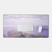 Citation Inspiration Purple Blue Seascape Mat (Clavier et souris)