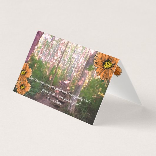 Citation inspirationnelle, "chemins" (Front)