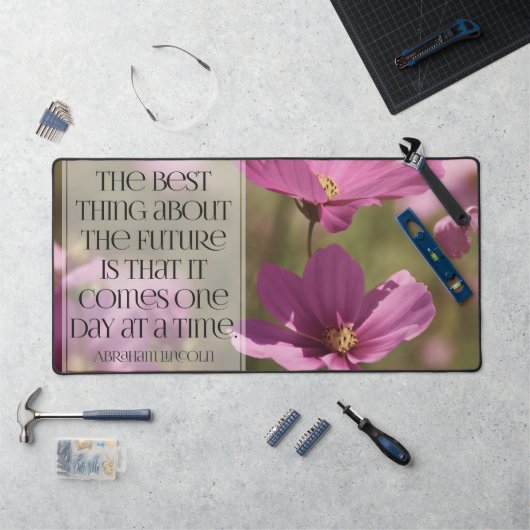 Citation Inspirationnelle d'Abraham Lincoln "L'ave (Poste de travail)