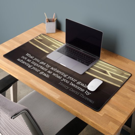 Citation Inspirationnelle de Henry David Thoreau " (Bureau 2)