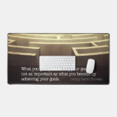 Citation Inspirationnelle de Henry David Thoreau " (Clavier et souris)