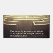 Citation Inspirationnelle de Henry David Thoreau " (Recto)