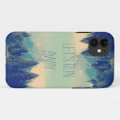 Citation inspirationnelle iPhone 5 coque Fuyons (Dos (Horizontal))