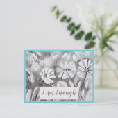 Citation Inspirationnelle Je SUIS SUFFISANT Carte  (Debout devant)