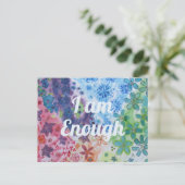 Citation Inspirationnelle Je SUIS SUFFISANT Carte  (Debout devant)