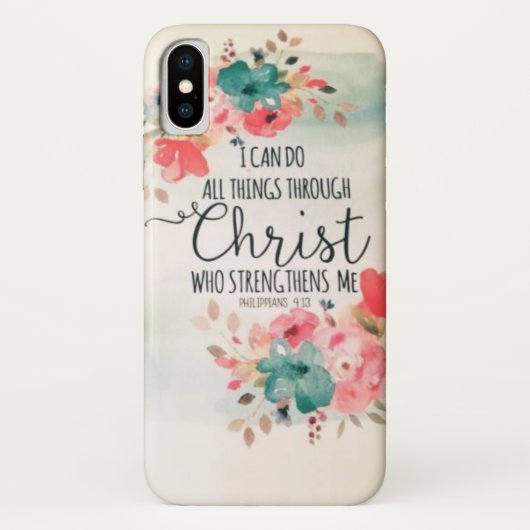 Citation Inspirationnelle mignonne iPhone X Coque (Dos)
