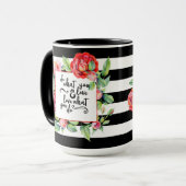 Citation Inspirationnelle Mug - Faites ce que vous (Devant gauche)