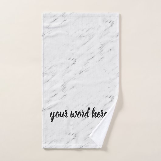 Citation Inspirationnelle Parole de l'année (Serviette à main)