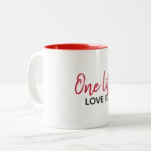 Citation Inspirationnelle Sur Mug Blanc (Devant gauche)