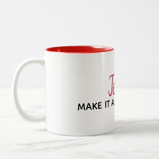 Citation Inspirationnelle Sur Mug Blanc (Gauche)