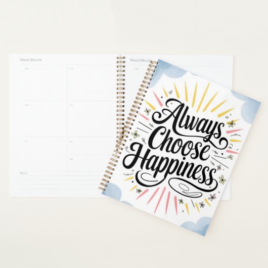 Citation Inspirationnelle Toujours Choisir Heureux (Devant avec enveloppe)