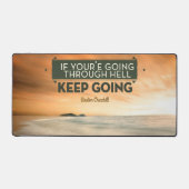 Citation inspirée de Winston Churchill "Continuez" (Recto)