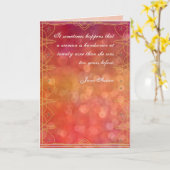 Citation Jane Austen Carte d'anniversaire CUSTOMIS (Fleur jaune)
