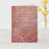 Citation Jane Austen Carte d'anniversaire CUSTOMIS (Fleur jaune)