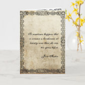 Citation Jane Austen Carte d'anniversaire CUSTOMIS (Fleur jaune)