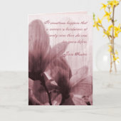 Citation Jane Austen Carte d'anniversaire CUSTOMIS (Fleur jaune)