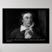 Citation Keats Love/Hut Sur Les Affiches D'Art Col (Devant)