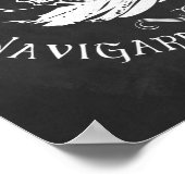 Citation latine art tableau noir Navire nautique (Coin)