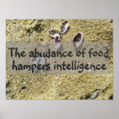 Citation latine de l'intelligence disant affiche (Devant)
