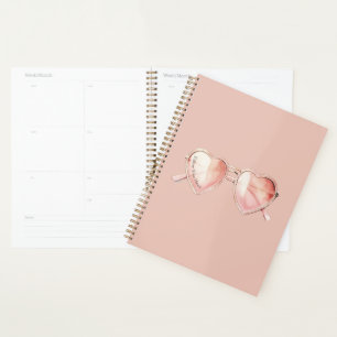 Citation Lunettes de cœur rose