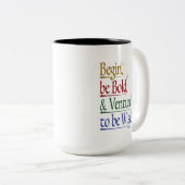 Citation Magical Horace 15oz. Mug à deux tons (Devant droit)