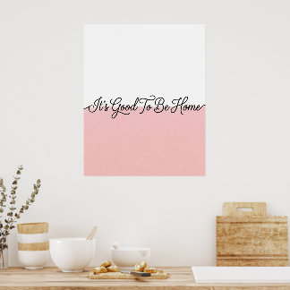 Citation Maison Rose & Blanche Art mural en écritu