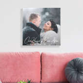 Citation Mariage moderne sur toile photo personnal (Insitu(Salon))