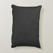 Citation mignonne sur coussin noir (Dos(Vertical))