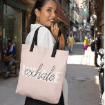 Citation moderne Pastel Pink Inhale Exhale<br><div class="desc">Citation moderne Pastel Pink Inhale Exhale</div>