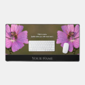 Citation motivationnelle avec de belles fleurs de (Clavier et souris)