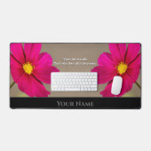 Citation motivationnelle avec de belles fleurs de (Clavier et souris)