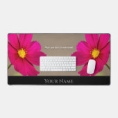 Citation motivationnelle avec de belles fleurs de (Clavier et souris)
