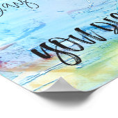 Citation motivationnelle Poster bleu un jour ou un (Coin)