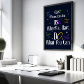 Citation Motivationnelle - Poster Inspiration Mini