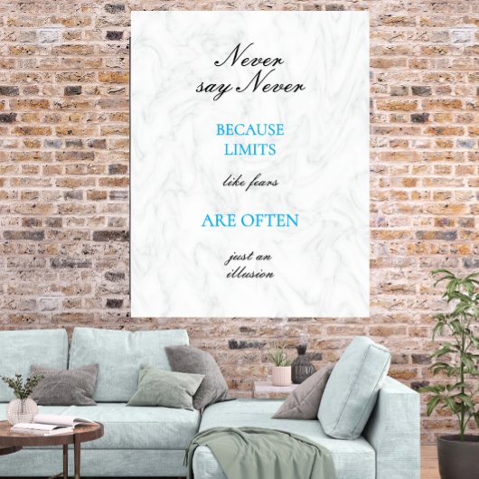 Citation Motivationnelle Script moderne Poster per