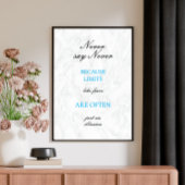 Citation Motivationnelle Script moderne Poster per