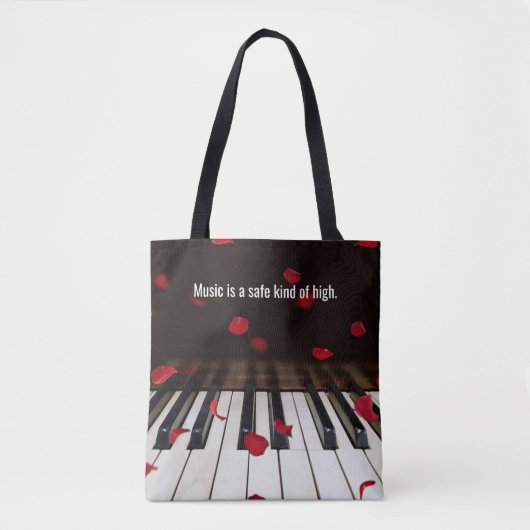 Citation musicale sur le Sac fourre-tout Piano Key (Devant)