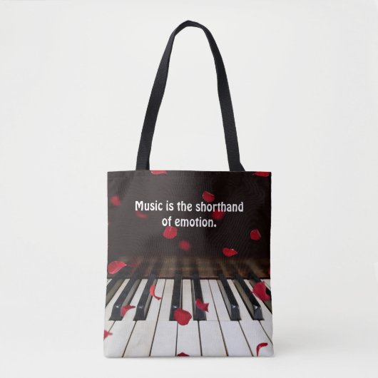 Citation musicale sur le Sac fourre-tout Piano Key (Devant)
