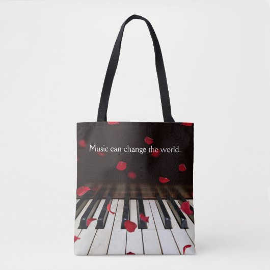 Citation musicale sur le Sac fourre-tout Piano Key (Devant)
