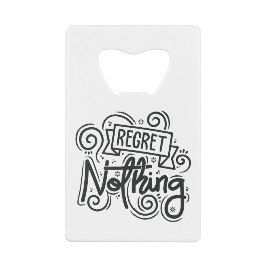 Citation Ne Rien Regretter (Devant)