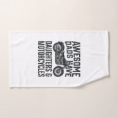 Citation Papa Fille Moto Vintage Vector Desi (Serviette à main)