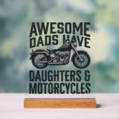 Citation Papa Fille Moto Vintage Vector Desi (Neutre)