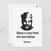 Citation Par Carte Postale Confucius (Devant / Derrière)