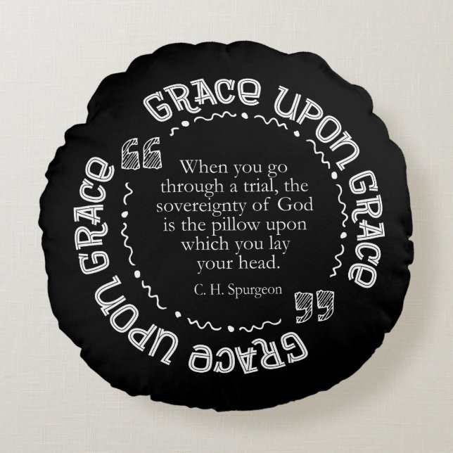 Citation personnalisable du coussin w/Spurgeon de (Devant)