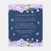 Citation Personnalisée Couverture en polaire fille (Devant)